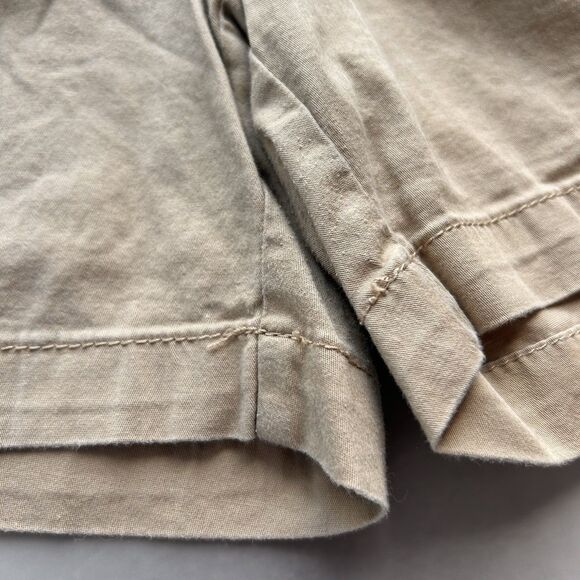 Style & Co Womens Cargo Bermuda Shorts 10P Petite Beige Button Pockets High Rise - Picture 7 of 12